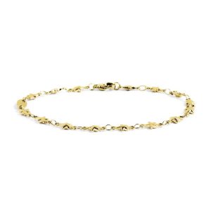 MARLU' Bracciale donna in acciaio gold con catena e stelle