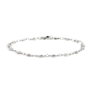 MARLU' Bracciale donna in acciaio con catena e stelle