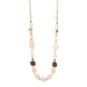 SODINI Collana Maresia lunga boule, sassolini e bonbon - Multicolore