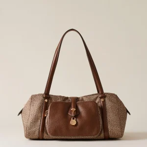 BORBONESE Poche borsa a spalla bauletto medium