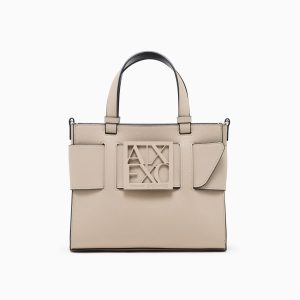 ARMANI Exchange Tote bag media con doppi manici e tracolla