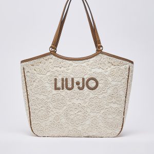 LIU JO Borsa tote grande in pizzo
