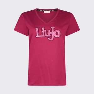 LIU-JO T-Shirt Con Scollo V