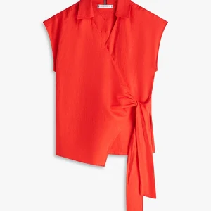 TOMMY HILFIGER Blusa Linen Knot Ns Top