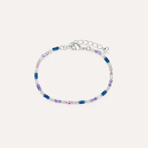 STROILI  Bracciale tennis Romantic Shine in ottone rodiato